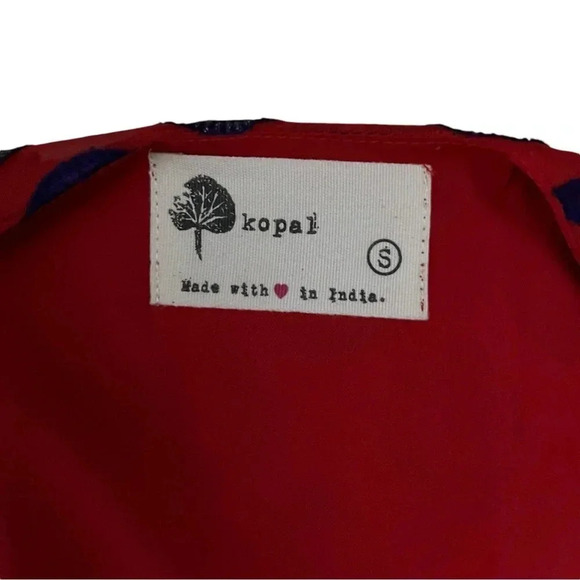 Anthropologie Kopal Adria Red flutter sleeves wrap dress - Picture 7 of 10